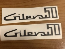 Gilera G50 G80 Cadet 50 Adesivi Laterali Gilera 50 Neri Con Bordo Bianco