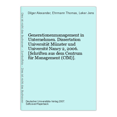Generationenmanagement - , in