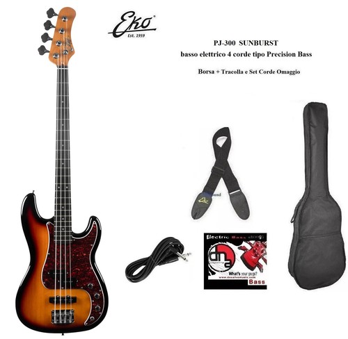 Eko pj300 sunburst basso - eko,