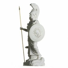 Statua Atena con gufo Medusa