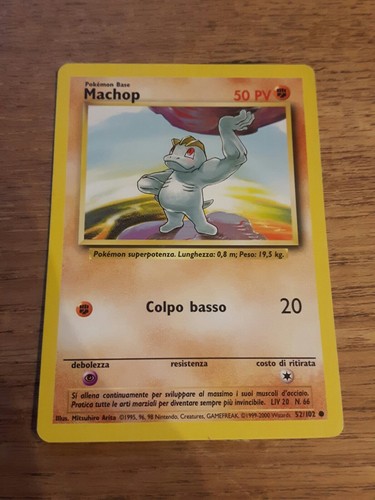 Machop set base - machop, carta