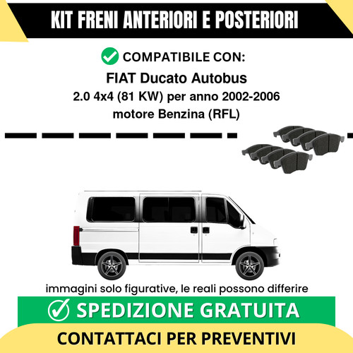 Pastiglie freno ant post - freno, +
