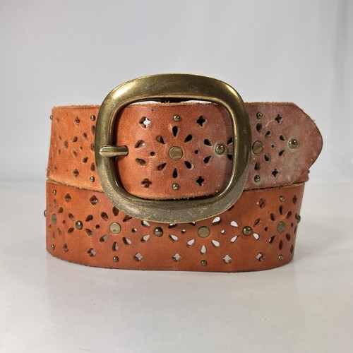 Cintura larga pelle marrone - in,