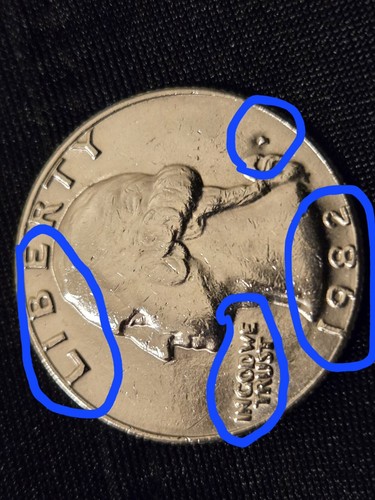 Raro 1982 quarter - 1982-p, errore