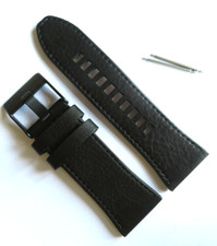 DIESEL Original Cinturino In Pelle DZ7446 Bracciale Nero 28 Mm