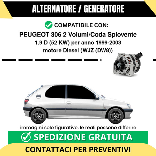 Alternatore peugeot 306 - alternatore,