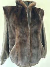 blouson vera pelle di visone