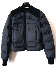 ADD Vero Piumino Giubbotto Nero Giacca Donna Collo in Lana Taglia 42