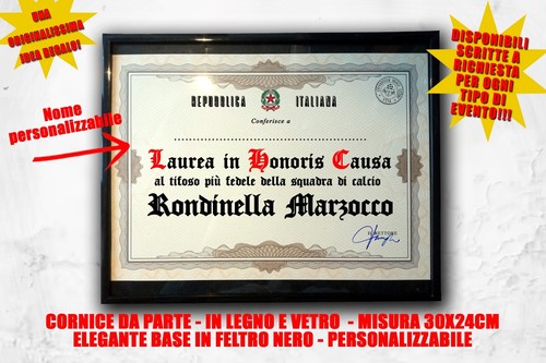 Laurea quadro tifoso calcio