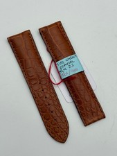 omega co-axial 22-20mm cinturino strap pelle leather