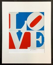 Firmata a mano Robert Indiana