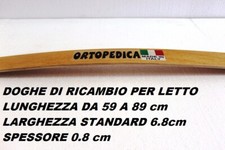 DOGA DOGHE DI RICAMBIO PER RETI LETTO IN LEGNO -TUTTE LE MISURE-LARGHEZZA 6.8 cm