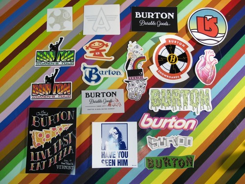 Adesivo burton snowboard - adesivo,