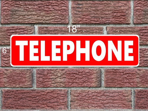Telefono 6x18 insegna - 6x18,