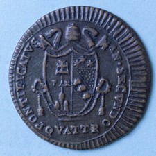PIO VII QUATTRINO 1802 ANNO II