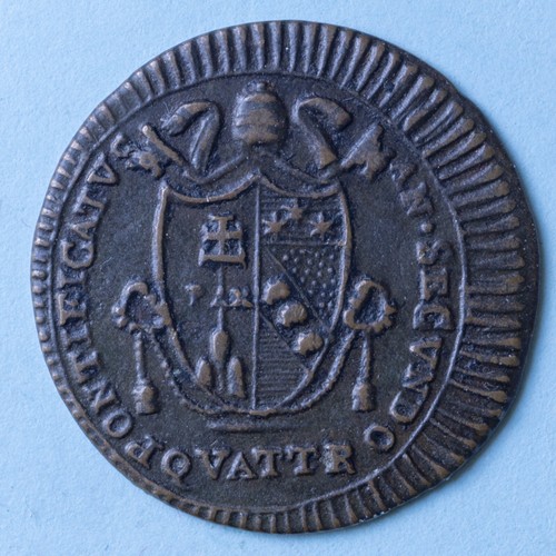 Pio vii quattrino 1802 anno - vii, ii