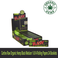 Cartine Raw Organic Hemp Black