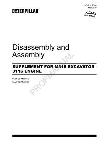 Caterpillar supplemento m318 - caterpillar,