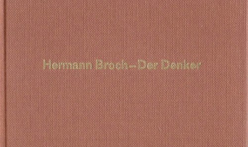Hermann broch pensatore - il,