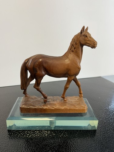 Scultura cavallo legno - cavallo, in