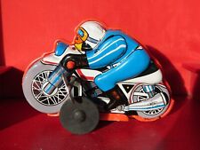 VECCHIO GIOCATTOLO IN LATTA VINTAGE MOTO CON CARICA A CHIAVE MTU MADE IN KOREA
