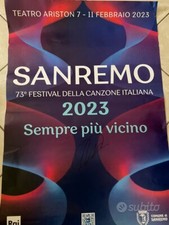 Poster originale sanremo 2023 - sanremo,