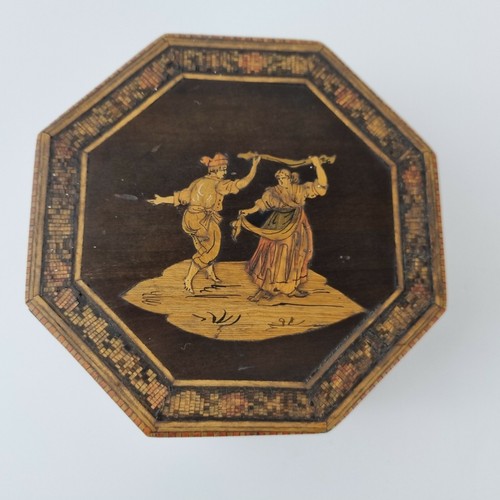 Antica scatola ottagonale