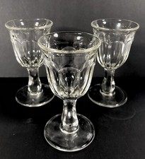 Set 3 bicchieri cordiali/shot a stelo piccolo