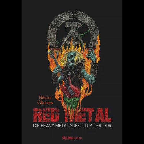 Red metal die - metal:,