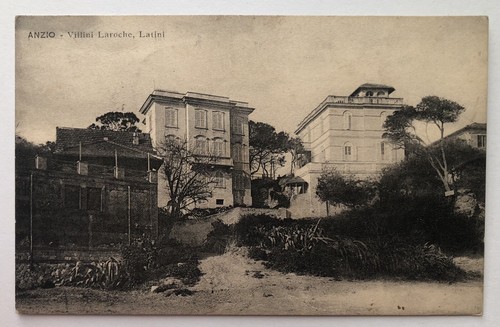 Cartolina anzio villini - anzio,