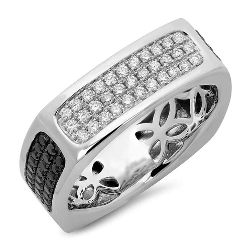 Uomo 14k oro nero diamante - 14k,