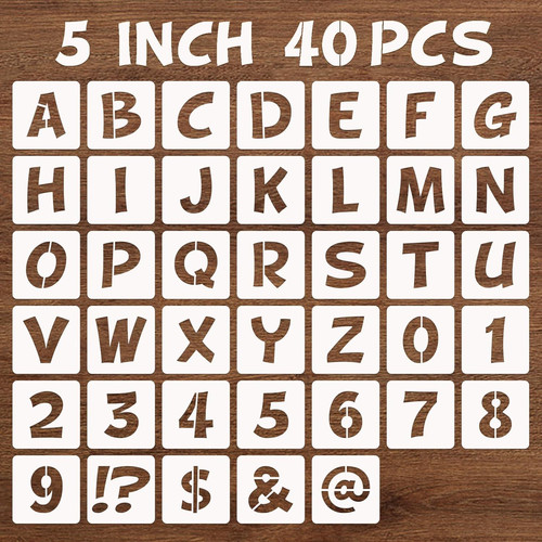 Stencil per lettere numeri - per,