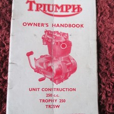trofeo manuale triumph 250