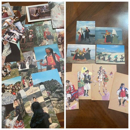 Lotto cartoline costumi sardi - ,
