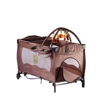 Lettino Culla Box Gioco Campeggio Bambini Neonato Pieghevole doppia altezza