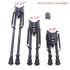 Bipiede cecchino ritorno molla regolabile 6-9''/9-13'/13-20'' senza adattatore montaggio su guida