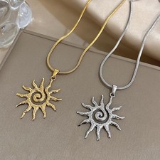 Collana donna uomo - donna, sole
