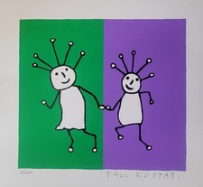 Paul Kostabi Serigrafia Sprkl