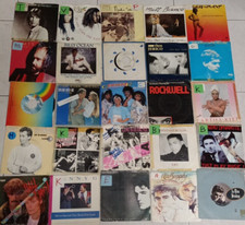 Lotto 50 Dischi In Vinile 45 Giri Anni '80 Rock Pop Elettronica Synth new wave