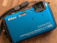 Nikon COOLPIX AW110 16.0MP fotocamera digitale impermeabile blu funziona...