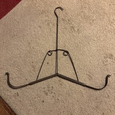 Antico ABBIGLIAMENTO, APPENDIABITI 20” apertura alare, bobina a molla pesante brevettato giugno 1902