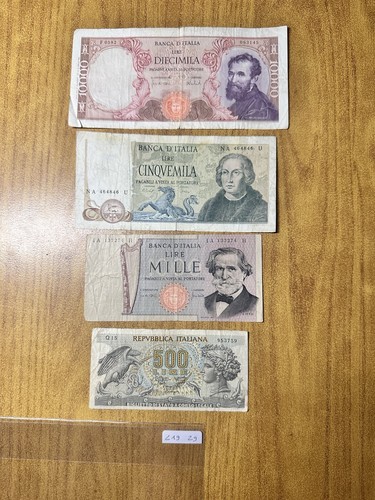 Lotto banconote lire 10000 - banconote,