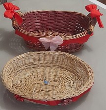Cestini in  vimini decorati