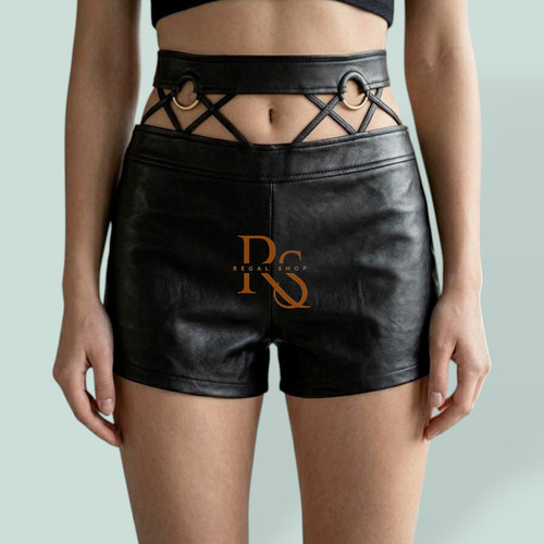 Pantaloncini donna vera pelle