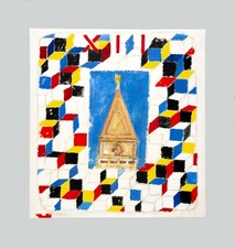 Joe TILSON - "Il campanile di San Marco, 2018 - Tecnica mista, 100 x 100 cm
