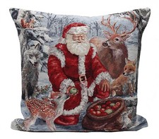 Cuscino Tappeto Natalizio Woodland 18" X 18"