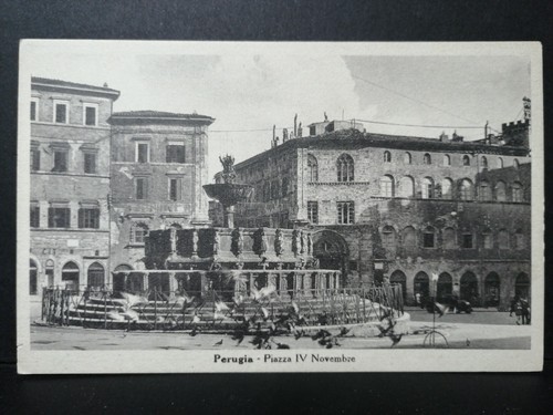 Cartolina perugia piazza - cartolina, iv
