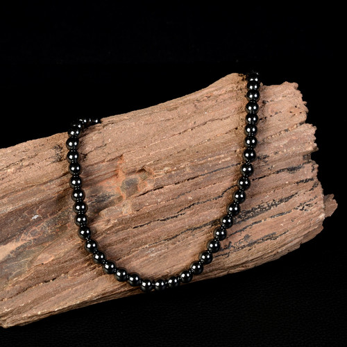 Collier perle hématite - collier,