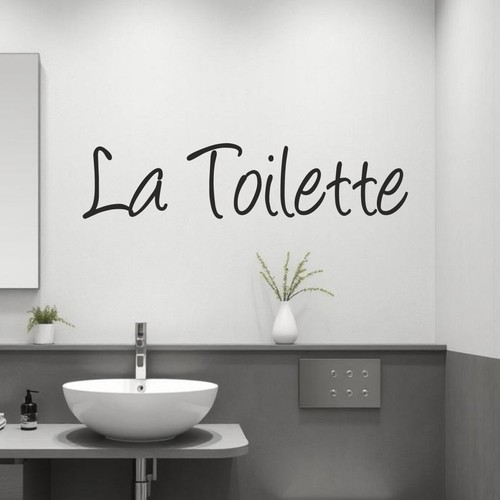 Toilette adesivo murale - |,