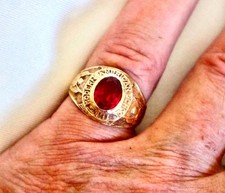 Anello con sigillo oro ct - anello,